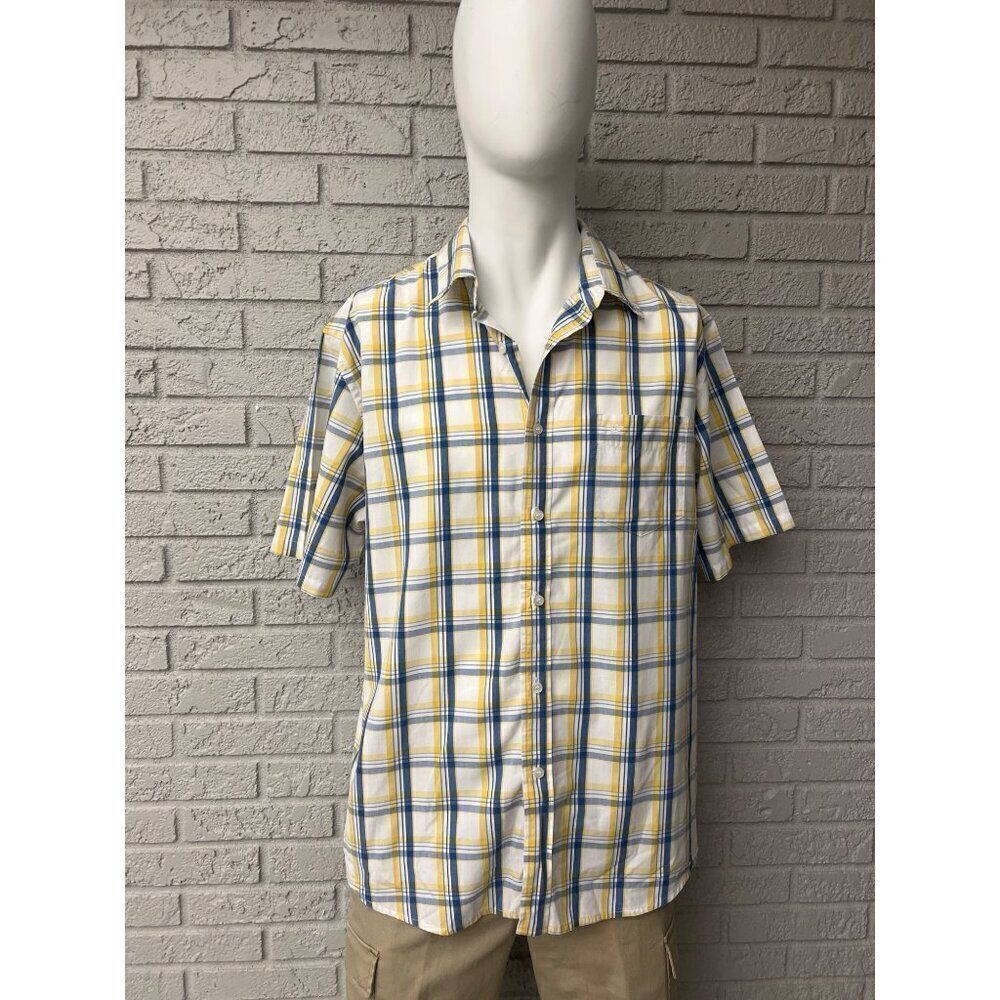Dockers Wrinkle Free Classic Fit Short Sleeve Shirt Size XL